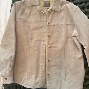 Ami Cream Leather Jacket